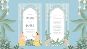 Videohive Animated Indian Wedding Invitation Template Video Displays template preview