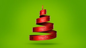 Videohive Christmas Ribbon Reveal Logo Stings template preview
