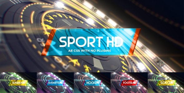 6 in1 Multi-Sport Intro Pack Video Displays template preview