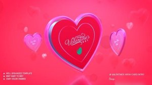 Videohive Valentine's wish card/intro Openers template preview