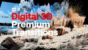 Videohive Premium Transitions Digital 3D Elements template preview