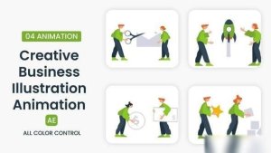 Videohive Creative business Illustration Scene Elements template preview