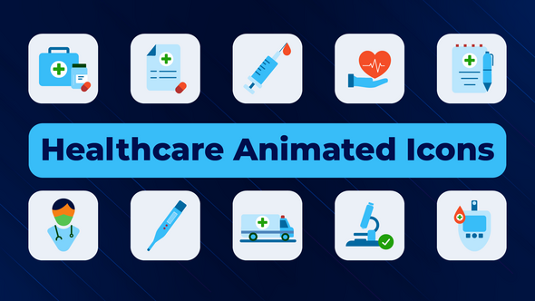 Videohive Healthcare Animated Icons Elements template preview