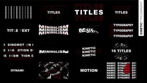 Videohive Kinetic Titles 40829022 Titles template preview