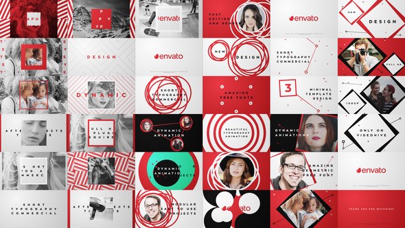 Short Typography Commercials Video Displays template preview