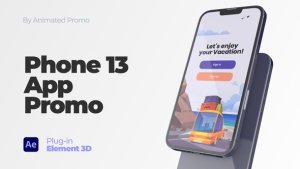 Videohive Phone App Promo - Phone 13 Mockup Product Promo template preview