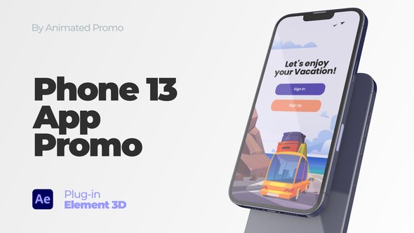 Videohive Phone App Promo - Phone 13 Mockup Product Promo template preview