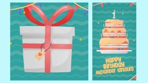 Videohive Instagram Birthday Card Titles template preview