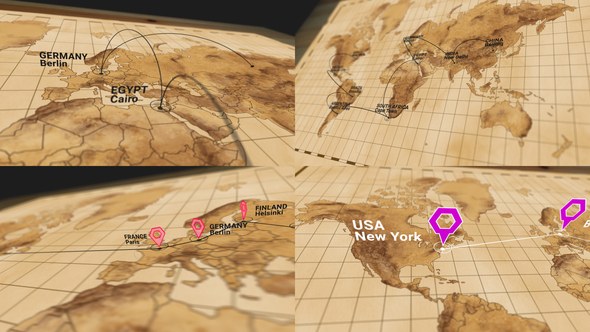 Videohive World Map KIT 32601833 Elements template preview