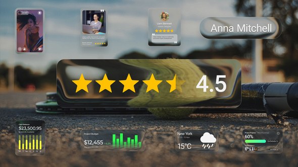 Videohive Liquid Infographic Widgets Pack Logo Stings template preview