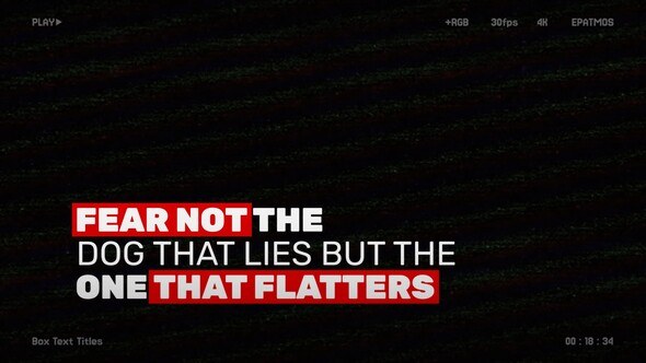 Videohive Box Text Titles | AE Titles template preview