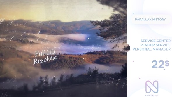 Videohive Parallax History Video Displays template preview