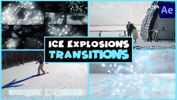 Videohive Ice Explosions Transitions | After Effects 48932960 Elements template preview