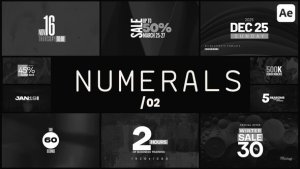 Videohive Numerals 02 Titles template preview