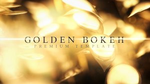 Videohive Golden Bokeh Video Displays template preview