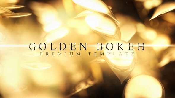 Videohive Golden Bokeh Video Displays template preview