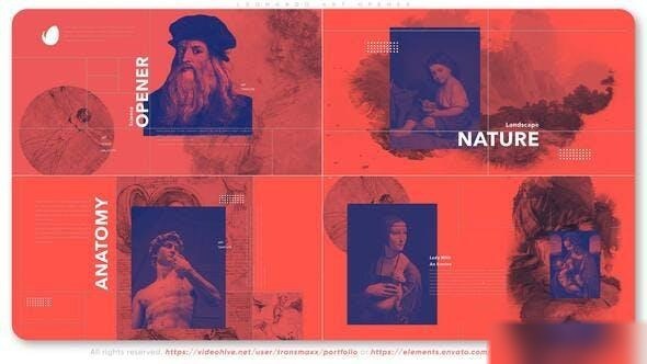 Videohive Leonardo Art Opener Openers template preview