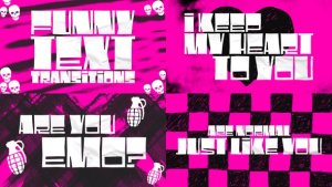 Videohive Emo Text Transitions Elements template preview