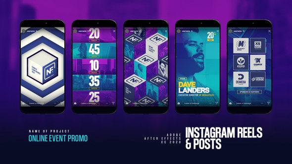Videohive Event Promo Instagram Reels & Post Product Promo template preview