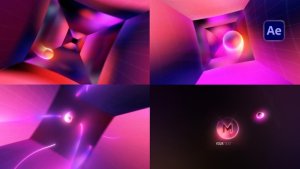 Videohive Gradient Tunnel Logo Logo Stings template preview