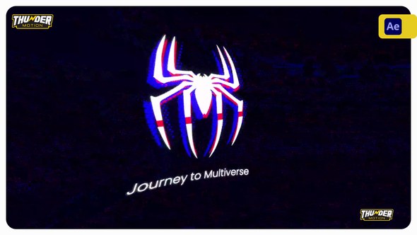 Videohive Journey to Multiverse - Glitch Logo Reveal Logo Stings template preview