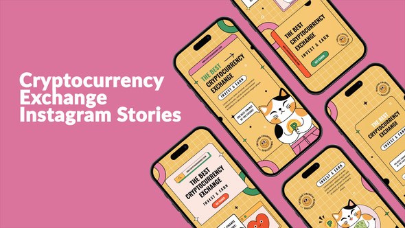 Videohive Cryptocurrency Exchange Instagram Stories Product Promo template preview