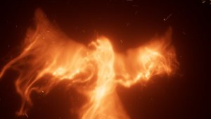 Videohive Fire Phoenix Reveal Logo Stings template preview