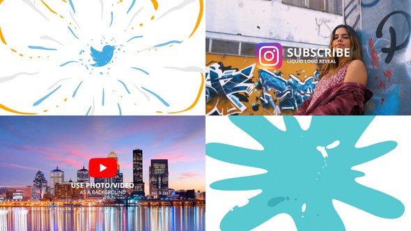 Videohive Liquid Logo 23387539 Logo Stings template preview