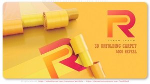 Videohive 3D Carpet Unfolding Logo Reveal Logo Stings template preview