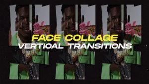 Videohive Vertical Face Collage Transitions | Dynamic Portrait Reveal Pack Elements template preview