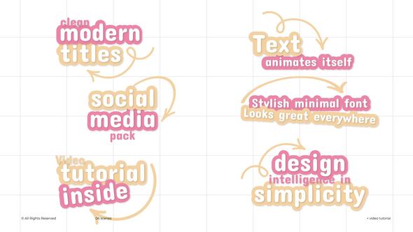 Videohive 3D Social Media Titles | After Effects Titles template preview