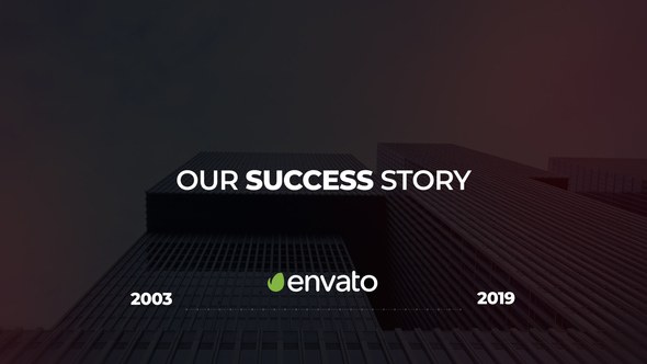 Videohive Minimal Corporate Timeline Video Displays template preview