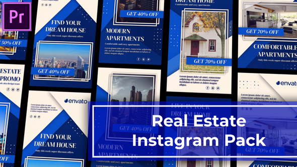 Real Estate Promo Instagram Reels | MOGRT Premiere Pro template preview