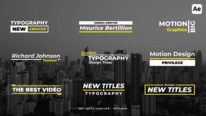 Videohive Titles Modern Titles template preview