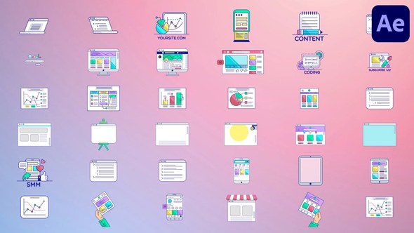 Videohive Interfaces And Screens for After Effects Elements template preview