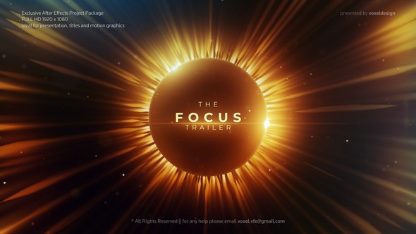 Videohive Focus Cinematic Trailer Titles template preview