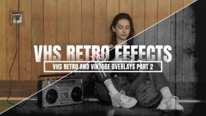 VHS Retro And Vintage Overlays Part 2 | MOGRT Premiere Pro template preview