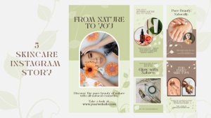 Videohive Skincare Instagram Stories Elements template preview