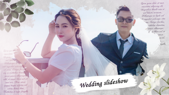 Videohive Ink Wedding Slideshow 50707858 Video Displays template preview