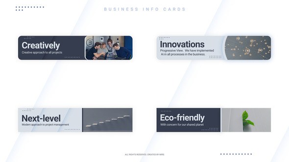 Videohive Business Info Cards Elements template preview