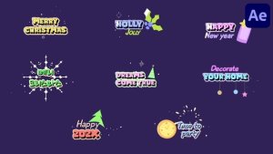 Videohive New Year Titles for After Effects Titles template preview
