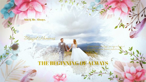 Videohive Blooming Love - Wedding Slideshow Video Displays template preview