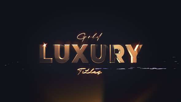 Videohive Golden Premium Titles Titles template preview