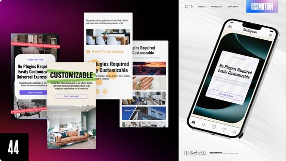 Videohive Modern Real Estate Instagram Stories Video Displays template preview