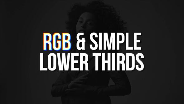 Videohive RGB & Simple Lower Thirds | AE Titles template preview