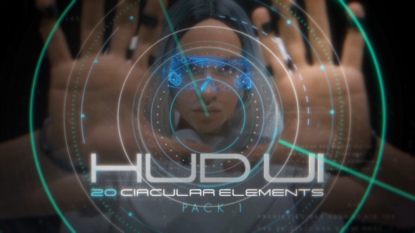 Videohive Hud UI Circular Elements - Pack 1 Elements template preview