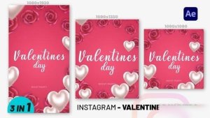 Videohive Instagram Valentines Day Intro Openers template preview