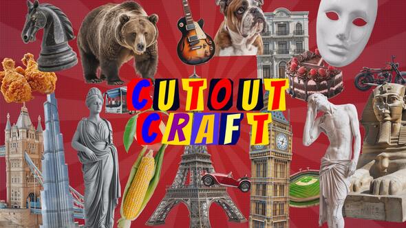 Videohive Cutout Craft Openers template preview