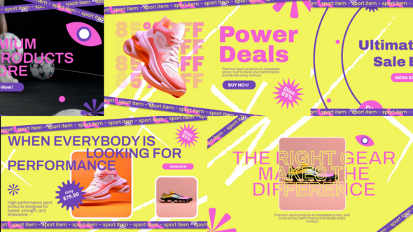 Sport Sale Promo After Effect Product Promo template preview