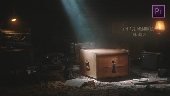 Retro Memories Film Projector Premiere Pro Premiere Pro template preview